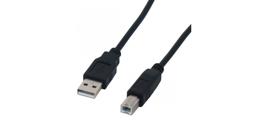 MCL MC922ABE-3M/N câble USB USB 2.0 2 m USB A USB B 0,48 Gbit/s Noir