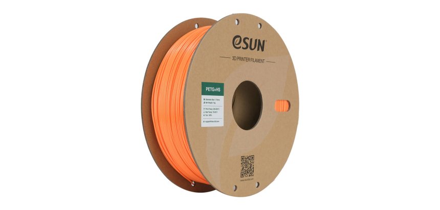 eSUN PETG+HS PETg (glycol-modified polyethylene terephthalate) Orange 1 kg