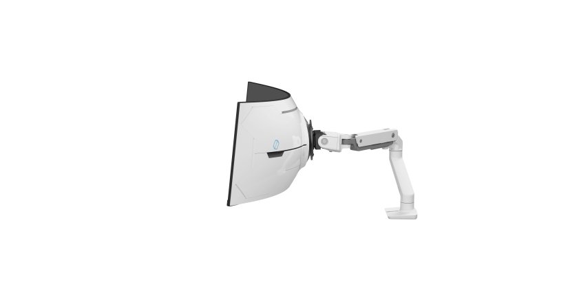Ergotron HX Series 45-693-216 Supporti a parete per TV 144,8 cm (57") Scrivania Bianco