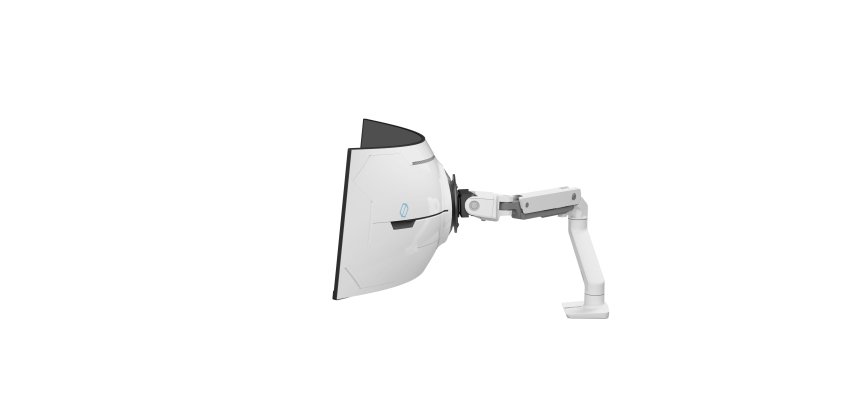 Ergotron HX Series HX ARM WITH VERY HEAVY DUTY PIVOT DESK 144,8 cm (57") Bureau Blanc