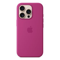 Apple Coque en silicone avec MagSafe pour iPhone 16 Pro - Fuchsia