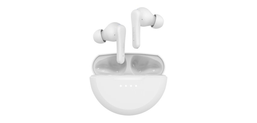 Belkin SoundForm Rhythm Casque Sans fil Ecouteurs Appels/Musique Micro-USB Bluetooth Blanc