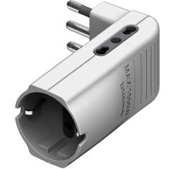 bticino S3616DE power plug adapter White
