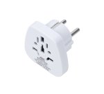Rivacase PS4100 W00 power plug adapter Type C (Europlug) Type G (UK) White