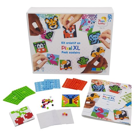 Kit de 15 tableaux 6x6cm à réaliser avec des pixels XL 3D, fixation immédiate