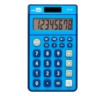 Calculadora liderpapel bolsillo xf09 8 digitos solar y pilas color azul 115x65x8 mm