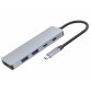 DLH DY-TU5105 hub & concentrateur USB Type-C 5000 Mbit/s Gris