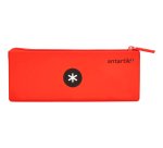 Trousse antartik triangulaire 1 compartiment silicone soft  touch coloris pastels         assortis