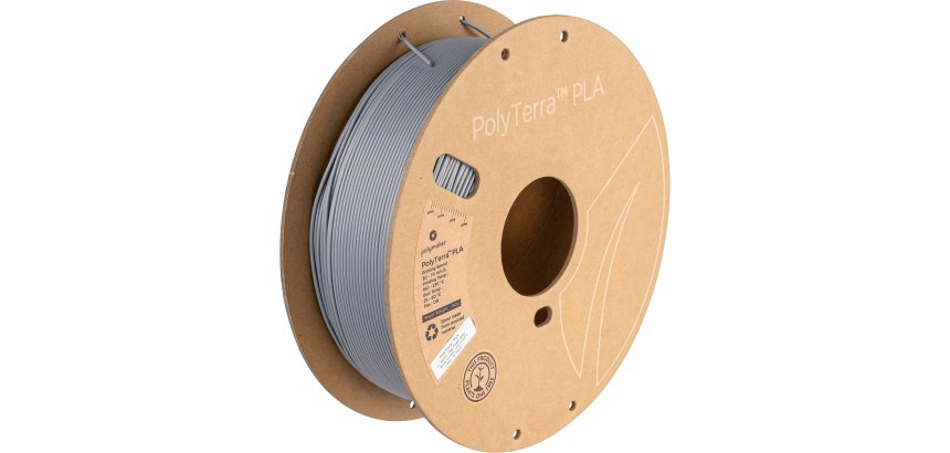 Polymaker PA04009 3D Printing Material Polylactic Acid (PLA) Gray 3 kg