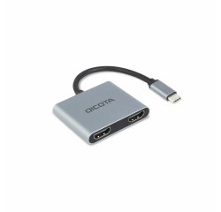 DICOTA D32063 station d'accueil Tablette/Smartphone/ordinateur portable Argent