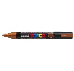 Marqueur posca pointe conique moyenne coloris bronce