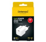 Intenso POWER ADAPTER USB-C GAN/7803022 Universale Bianco AC Ricarica rapida Interno