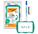 Ardoise bic velleda double face 21x31 1 feutre fin1721   bleu 1 effacette