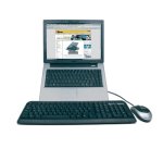 Hamlet XTMS100KM Tiramisù Notebook stand with keyboard and mouse Black