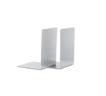 Serre-livres maul aluminium coins arrondis 16x15x21cm     coloris argent