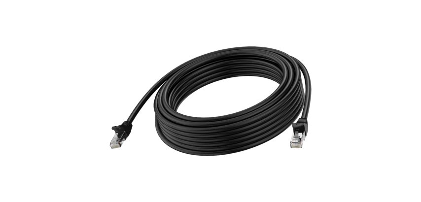 Vision TC 3MCAT6A/BL câble de réseau Noir 3 m Cat6a U/UTP (UTP) Rond