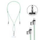 Intenso Handykette als Lade- + Datenkabel USB-C bis 1,65m grün cavo USB USB C Verde