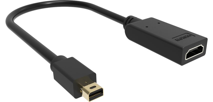 Vision TC-MDPHDMI/BL câble vidéo et adaptateur Mini DisplayPort HDMI Type A (Standard) Noir