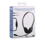 T'nB Way Casque Avec fil Ecouteurs Bureau/Centre d'appels Noir