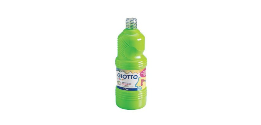 Gouache giotto flacon 1l coloris vert printemps