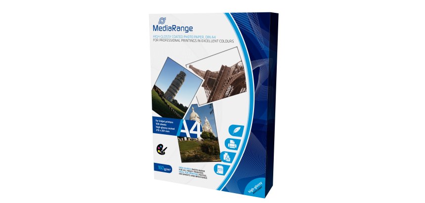 MediaRange MRINK105 Fotopapier A4 Weiß Hochglänzend