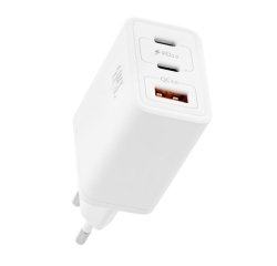 Chargeur t'nb gan 2 usb-c power delivery + 1 usb-a 65w  coloris blanc