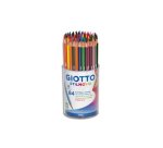Crayon couleur giotto stilnovo hexagonal 6.8mm mine qualité supérieure 3.3mm coloris vifs intenses étui carton 84 unités