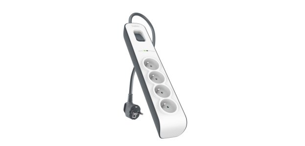 Belkin BSV400ca2M Noir, Blanc 4 sortie(s) CA 2 m