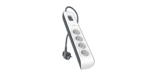 Belkin BSV400ca2M Noir, Blanc 4 sortie(s) CA 2 m