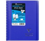 Carnet dessin/croquis Koverbook reliure intégrale enveloppante A5 100 pages papier blanc 125 g couverture polypropylène transparent - Assortis