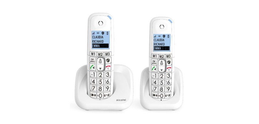 Alcatel XL785 DUO Analog/DECT telephone Caller ID White