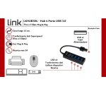 LINK Hub 4 Porte Usb 3.0 Con Cavo Cm 15
