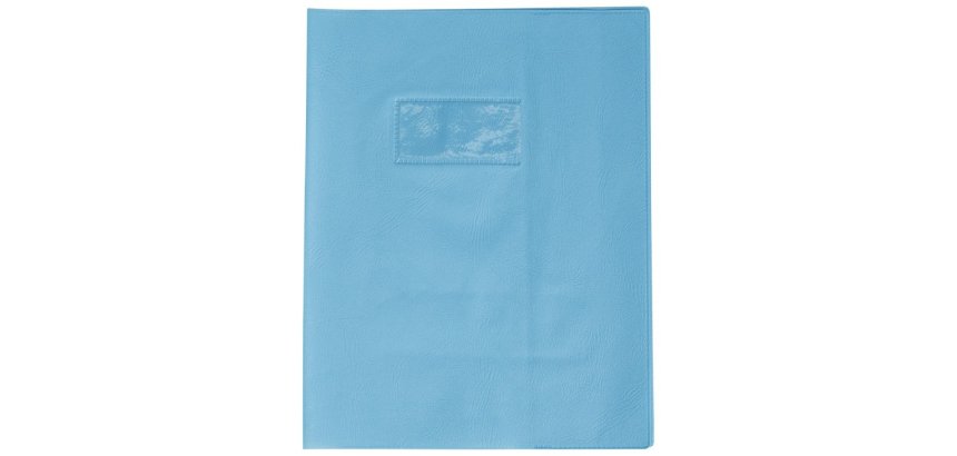 Protège-cahiers grain cuir PVC 22/100ème 17x22 cm