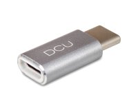 DCU Advance Tecnologic 30402025 changeur de genre de câble USB C Micro-USB A Gris