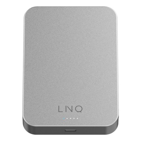 LINQ LQWP102 banque d'alimentation électrique 10000 mAh Recharge sans fil Argent