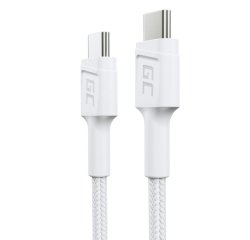 Green Cell GC PowerStream cavo USB USB 3.2 Gen 1 (3.1 Gen 1) 0,3 m USB C 0,48 Gbit/s 60 W Bianco