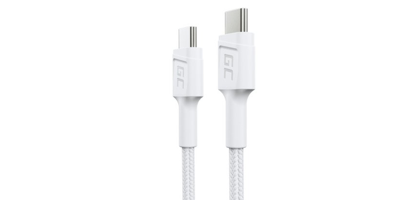 Green Cell GC PowerStream cavo USB USB 3.2 Gen 1 (3.1 Gen 1) 0,3 m USB C 0,48 Gbit/s 60 W Bianco