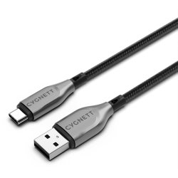 Cygnett CY4680PCUSA cavo USB USB 2.0 1 m USB A USB C Nero, Argento