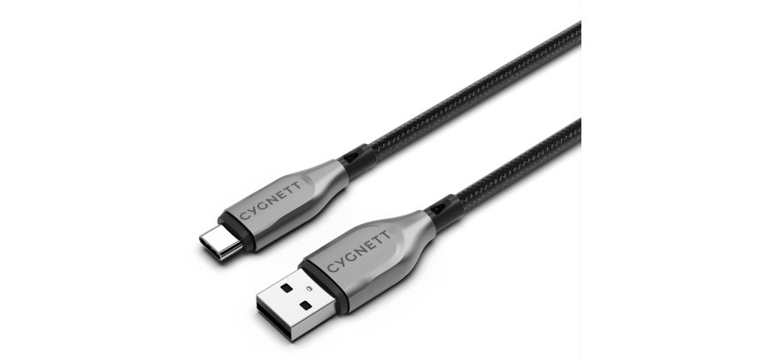 Cygnett CY4680PCUSA USB cable USB 2.0 1 m USB A USB C 0.48 Gbit/s Black, Silver