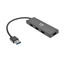 Tripp Lite U360-004-SLIM hub & concentrateur USB 3.2 Gen 1 (3.1 Gen 1) Type-A 5000 Mbit/s Noir