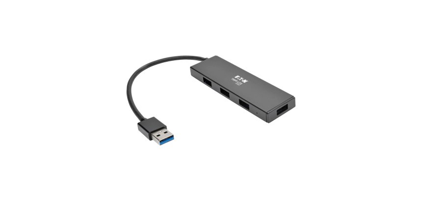 Tripp Lite U360-004-SLIM hub & concentrateur USB 3.2 Gen 1 (3.1 Gen 1) Type-A 5000 Mbit/s Noir