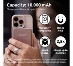 Intenso MW10000 Magnetic Power Bank 10000 mAh – MagSafe Compatible, 15W Wireless Charging, 20W USB-C PD, For iPhone & Android – Tested in Germany – Rosé