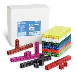 Atelier cube learning resources unicubes 2 cm       plastique 500 cubes a         assembler et 1 guide