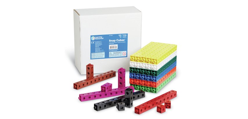 Atelier cube learning resources unicubes 2 cm       plastique 500 cubes a         assembler et 1 guide