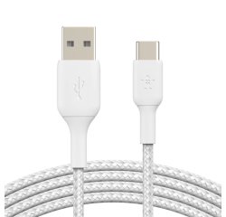 Belkin CAB002BT3MWH câble USB 3 m USB A USB C Blanc