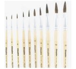 Pinceau cléopâtre nº2 petit gris mélangé bois fsc vernis protecteur