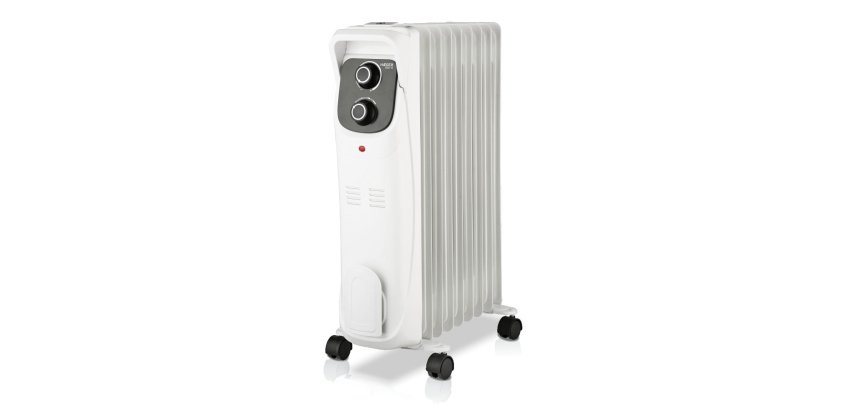 Haeger OH-009.006A calefactor eléctrico Interior Negro, Blanco 2000 W Radiador de aceite eléctrico