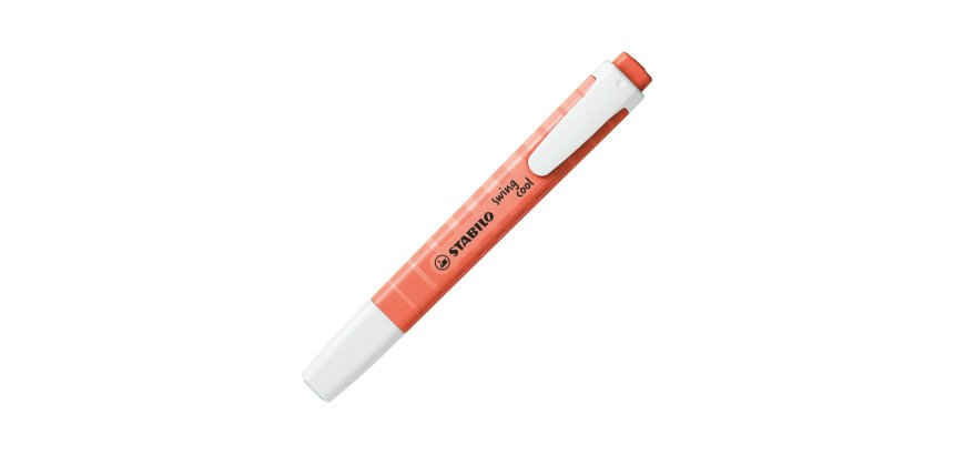 Surligneur stabilo swing cool pastel edition format stylo   pointe biseautee trace 1/4mm  clip coloris douceur de