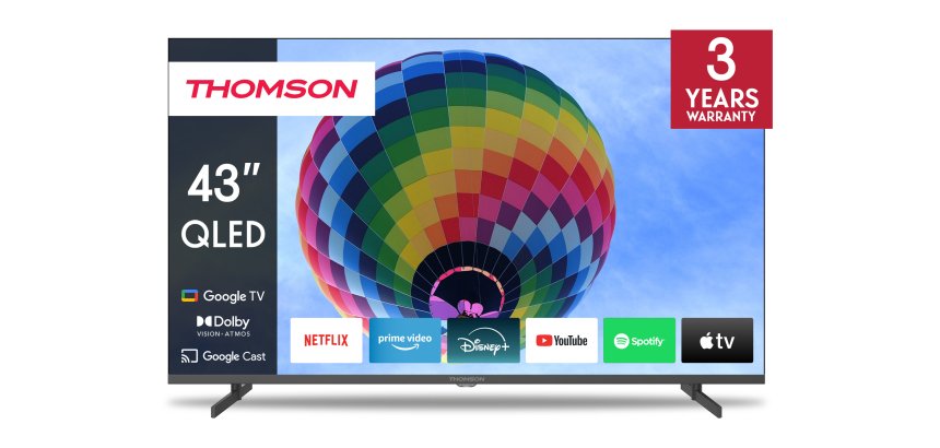 Thomson 43QG4S14 TV 109.2 cm (43") 4K Ultra HD Smart TV Wi-Fi Grey