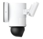 Eufy Security Floodlight Camera E340 con cable, giro de 360° e inclinación, grabación ininterrumpida, Wi-Fi de doble banda, 2000 lúmenes, activada por movimiento, cámara doble, compatible con HomeBase 3, almacenamiento local, sin cuota mensual
